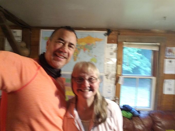 And this is Connie from Greasy Creek Friendly Hostel.