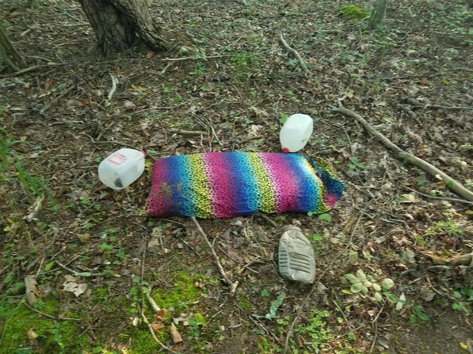 One comes across some of the strangest  things at times on the trail.